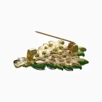 Набор брошей "Цветы" брусника, лаванда, жасмин, цветные