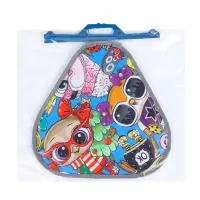 Ледянка мягкая треугольная Sova, голубой, рисунок МИКС