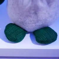 Фигура текстиль &laquo;Гном лосяш в зелёном&raquo; 33&times;12&times;18 см, 1 LED, от батареек AG13&times;3, свечение тёплое белое