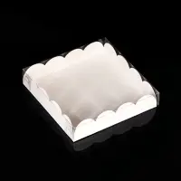 Коробка для печенья, белая, 15&times;15&times;3 см