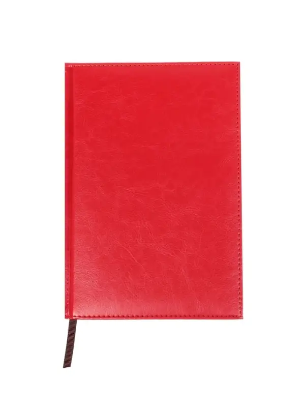 Ежедневник недатир А5 160л Небраска красный