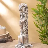 Сувенир "Статуя Слонов" дерево 12х12х38 см