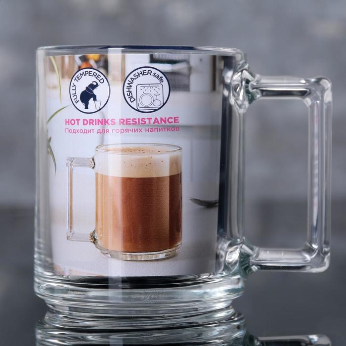 Кружка стеклянная &laquo;Фитнес&raquo;, 250 мл