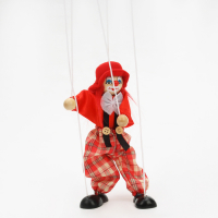 Дергунчик-марионетка на ниточках &laquo;Клоун в шляпе&raquo;, цвета МИКС