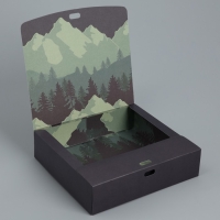 Коробка подарочная складная двухсторонняя, упаковка, &laquo;Путешествие&raquo;, 20 х 18 х 5 см