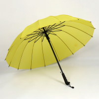 Зонт - трость полуавтоматический &laquo;Однотонный&raquo;, 16 спиц, R = 46/55 см, D = 110 см, цвет МИКС