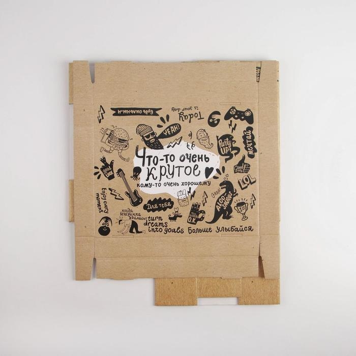 Коробка подарочная складная, упаковка, &laquo;Крафт&raquo;, 31 х 25.5 х 16 см