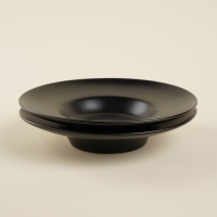 Набор тарелок для пасты SL Home &laquo;Дарк&raquo;, 160 мл, d=21 см, цвет чёрный