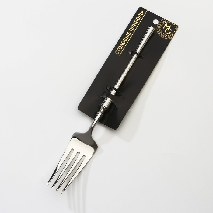 Вилка столовая из нержавеющей стали Magistro &laquo;Фьюжн&raquo;, длина 20,5 см, цвет серебряный