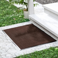Коврик придверный влаговпитывающий, ребристый, &laquo;Стандарт&raquo;, 80&times;120 см, цвет коричневый