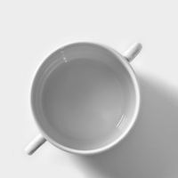 Чашка фарфоровая для бульона &laquo;Уют&raquo;, 300 мл, белая