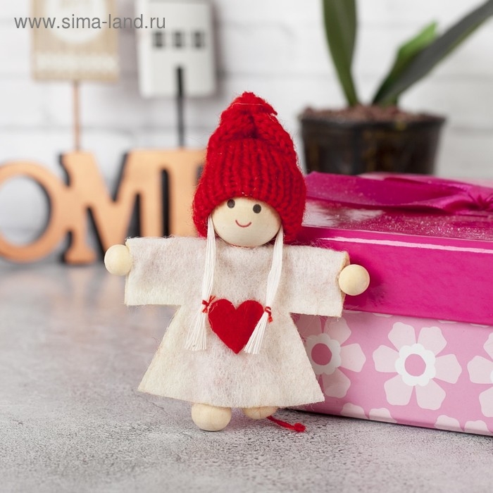 Игрушка - подвеска &laquo;Девочка с косичками&raquo;, МИКС