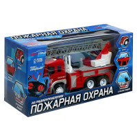 Машина радиоуправляемая &laquo;Пожарная охрана&raquo;, свет и звук, стреляет водой, 1:16, работает от аккумулятора