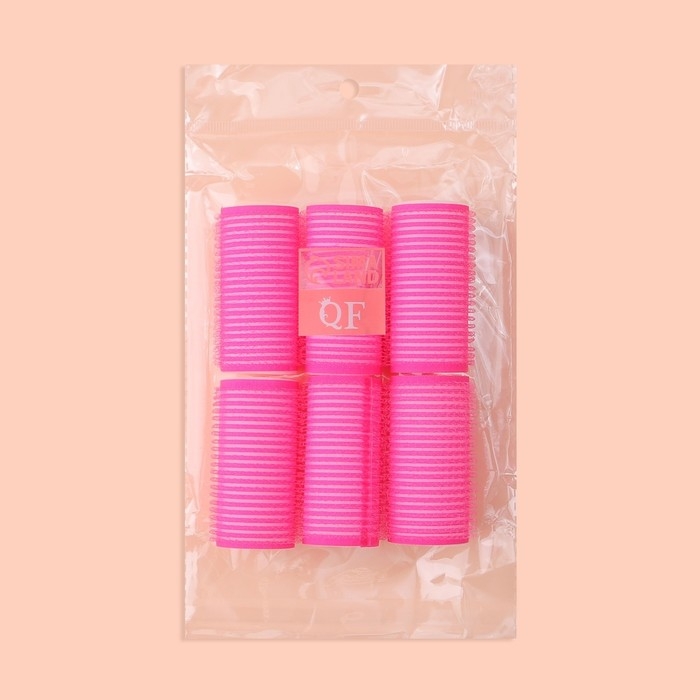 Бигуди &laquo;Липучка&raquo;, d = 3 см, 6 см, 6 шт, цвет МИКС