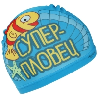 Шапочка для плавания детская ONLYTOP &laquo;Ракушка&raquo;, тканевая, обхват 46-52 см