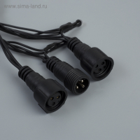 Гирлянда &laquo;Нить&raquo; 10 м, IP44, УМС, тёмная нить, 72 SMD-LED, свечение мульти, 220 В