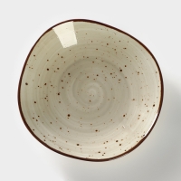 Тарелка глубокая фарфоровая Samold &laquo;Хорека Графит&raquo;, 750 мл, d=21 см