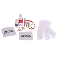 Набор для опытов, украшения из эпоксидной смолы, &laquo;Елочка и сапог&raquo;, в пакете