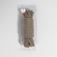 Шнур витой, d = 8 мм, 9 &plusmn; 1 м, цвет светло-серый