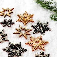 Новогодний декор с подсветкой &laquo;Снежинка&raquo; 8&times;12.5 см, набор 12 шт.