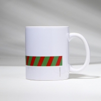 Новый год. Кружка керамическая &laquo;Снеговик&raquo;, 320 мл, цвет белый