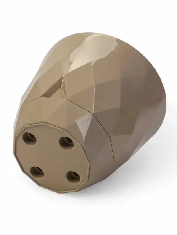 Горшок для цветов "Laurel" D-22 см, 4,5 л с поддоном, бежевый