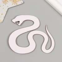 Новогодний декор на клеевой основе "Змейка" фоам глиттер 8х9 см красная