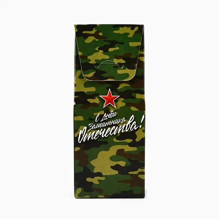 Коробка складная &laquo;23 Февраля&raquo;, 14 х 5.5 х 3.5 см