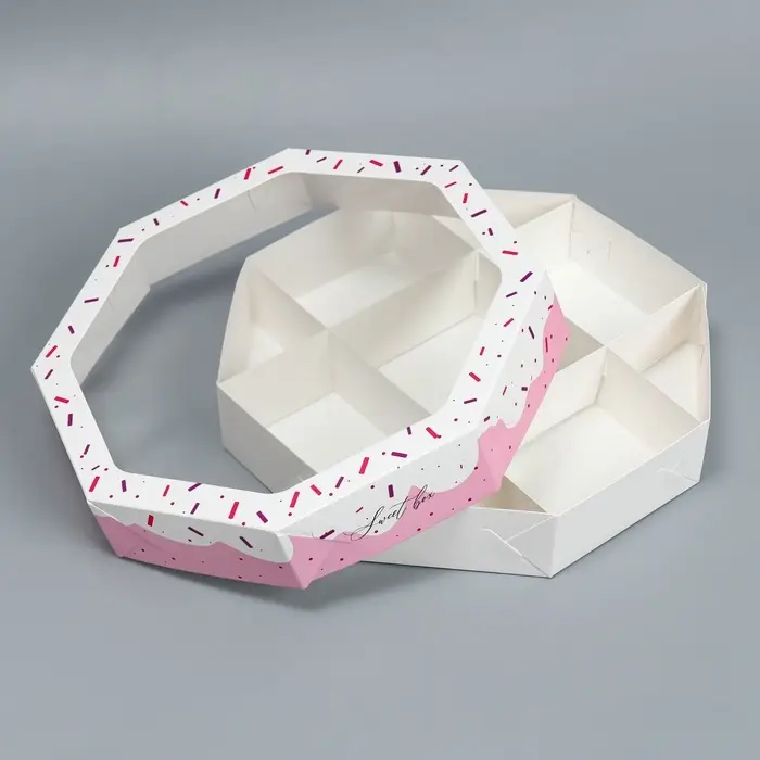 Коробка кондитерская, упаковка, Sweet box, 27 х 27 х 5 см