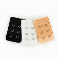 Застёжка для бюстгальтера, удлинитель, 3 ряда 2 крючка, 3.2&times;5 см, 3 шт.