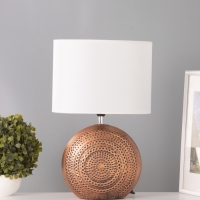 Настольная лампа "Аико" 1х15Вт Е14 коричневый 25х15х37см