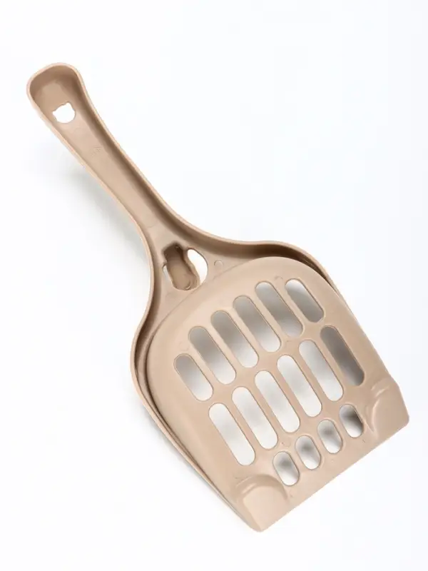 Совок для кошачьего туалета 22.5 х 10 х 5 см, Soft-touch, капучино