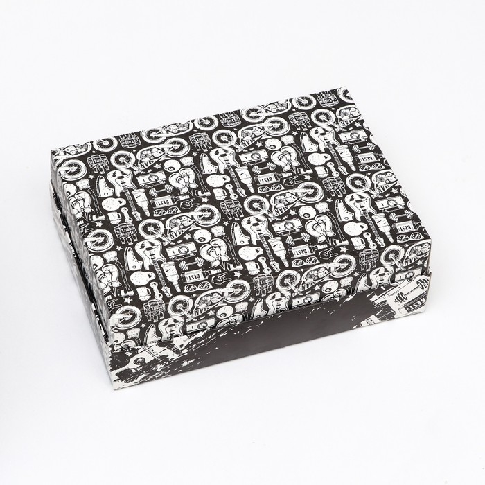 Коробка складная, с окном "Ты круче всех!"  21 х 15 х 7 см