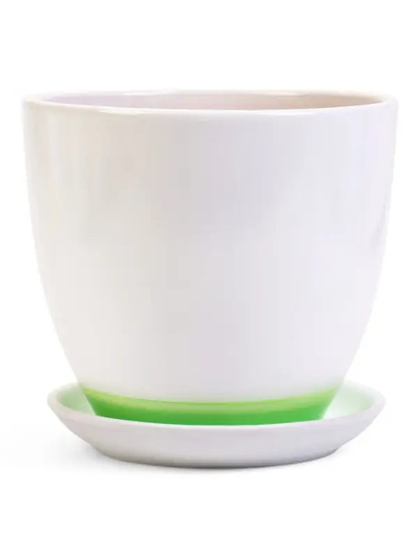 Набор горшков цветочный поддоном 4 шт 0,4 / 1 / 2,5 / 5 л керамика, Азия