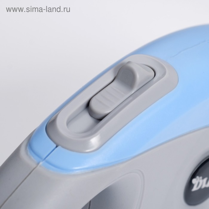 Рулетка DIIL, 5 м, до 40 кг, лента, прорезиненная ручка, голубая с серым