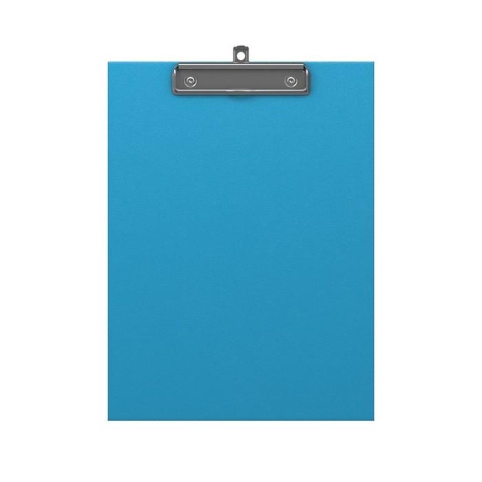 Планшет с зажимом А4, 2 мм, ErichKrause Neon, ламинированный картон, голубой&para;