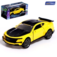Машина металлическая &laquo;Ночные гонки&raquo;, инерционная, 1:32, открываются двери, звуковые и световые эффекты, цвет жёлтый