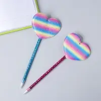 Ручка &laquo;Сердечко&raquo;, синие чернила, МИКС