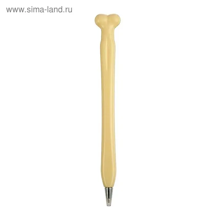 Ручка - прикол шариковая Calligrata &laquo;Кость&raquo;, МИКС