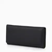 Кошелек жен 06-01-01 Июнь2523, 19*3*10 см, 3 отд+отд/молн, д/карт, д/монет, на магните черн   109097