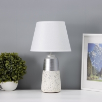 Настольная лампа с абажуром RISALUX &laquo;Удача&raquo;, 1&times;Е14, 40 Вт, белый, 22&times;22&times;39 см