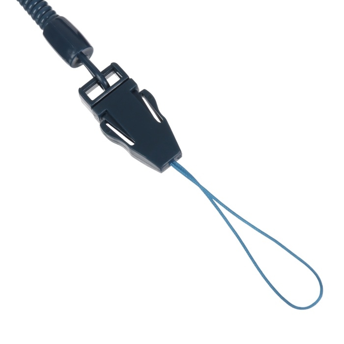 Соска - пустышка ортодонтическая, силикон, +6 мес., с держателем цвет синий