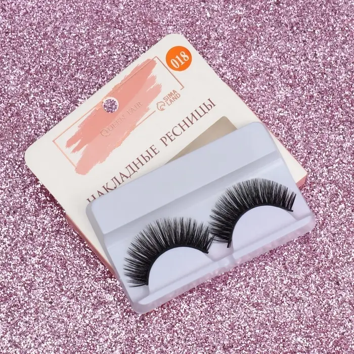 Ресницы накладные &laquo;Кошачий глаз&raquo;, 11 мм, без клея, чёрные