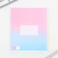 Тетрадь 12 листов в косую линейку, А5, на скрепке, блок №1 &laquo;Школьные принадлежности&raquo; МИКС