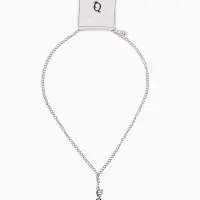 Кулон на цепочке "ДНК", цвет чернёное серебро