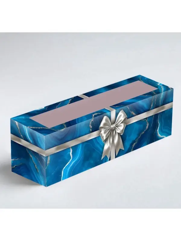 Коробка складная с окном &laquo;Бант&raquo;, 5.5 &times; 18 &times; 5.5 см