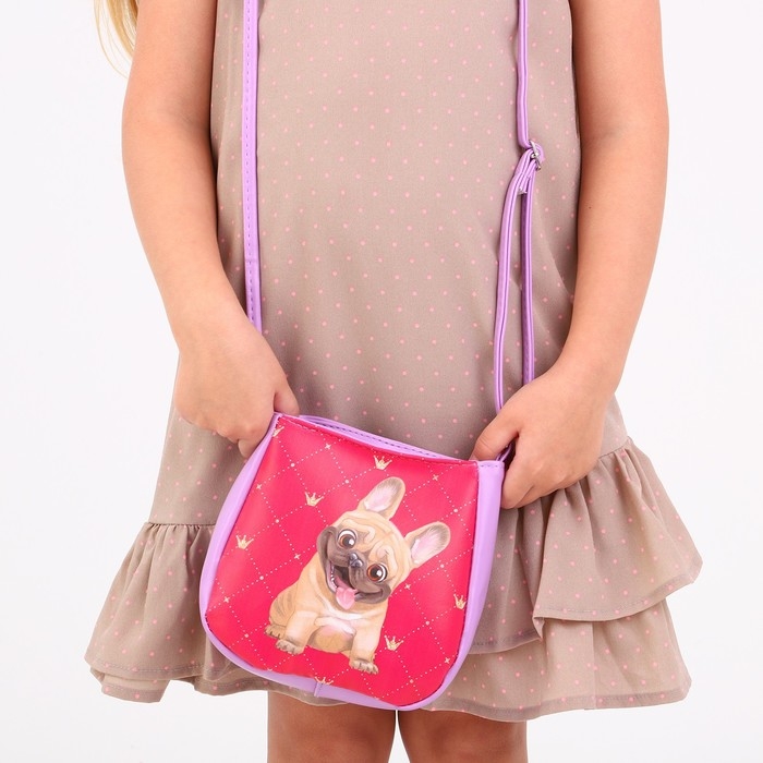 Сумка детская &laquo;Собачка&raquo; из эко-кожи, на ремешке, 17х12х5 см