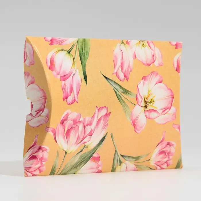 Коробка подарочная складная фигурная, упаковка, &laquo;Цветы&raquo;, 11 х 8 х 2 см