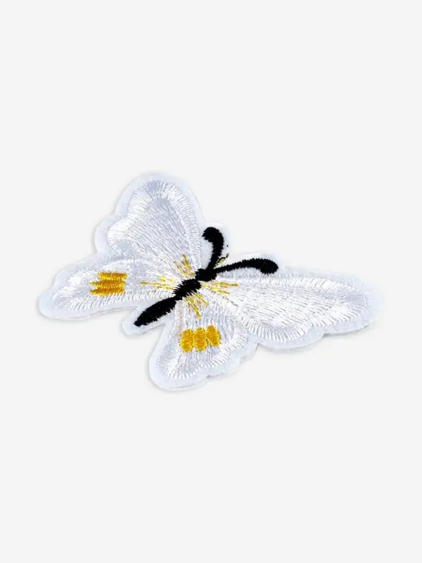 Термоаппликация &laquo;Бабочка&raquo;, 6.7&times;5 см, фасовка 10 шт., белая