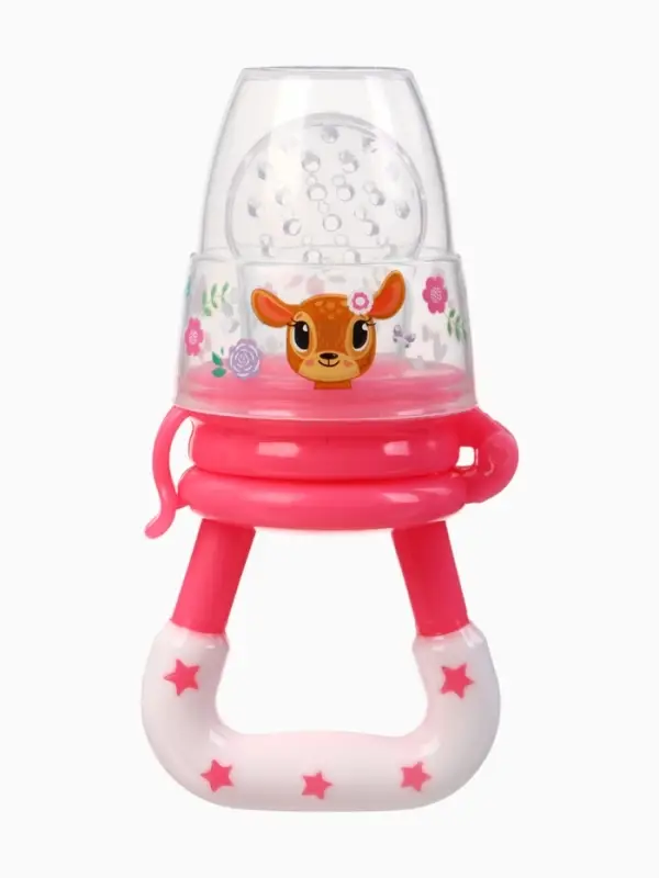 Ниблер (соска для прикорма), с силиконовой сеточкой "Оленята"